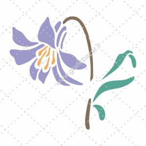 دانلود وکتور گل شیپوری زیبا