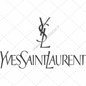 وکتور لوگو نوشته برند Yves Saint Laurent
