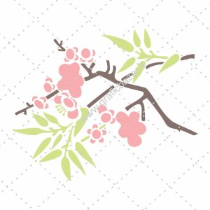 دانلود وکتور گل شکوفه بهاری